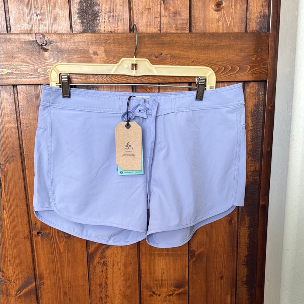 Prana Blue Athletic Shorts Lightweight Design